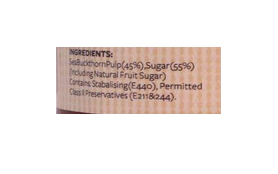 Nutty Yogi Seabuckthorn Jam    Glass Jar  250 grams